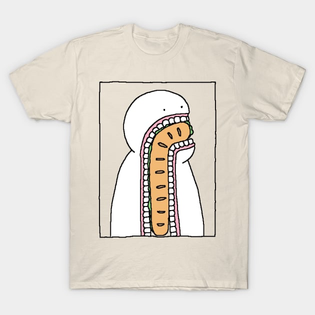 An entire baguette T-Shirt by Master Tingus store